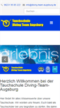 Mobile Screenshot of diving-team-augsburg.de